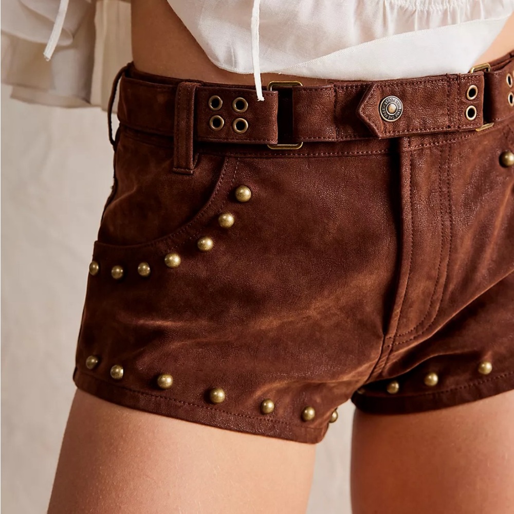 We the Free The Cool Kid Suede Micro Shorts